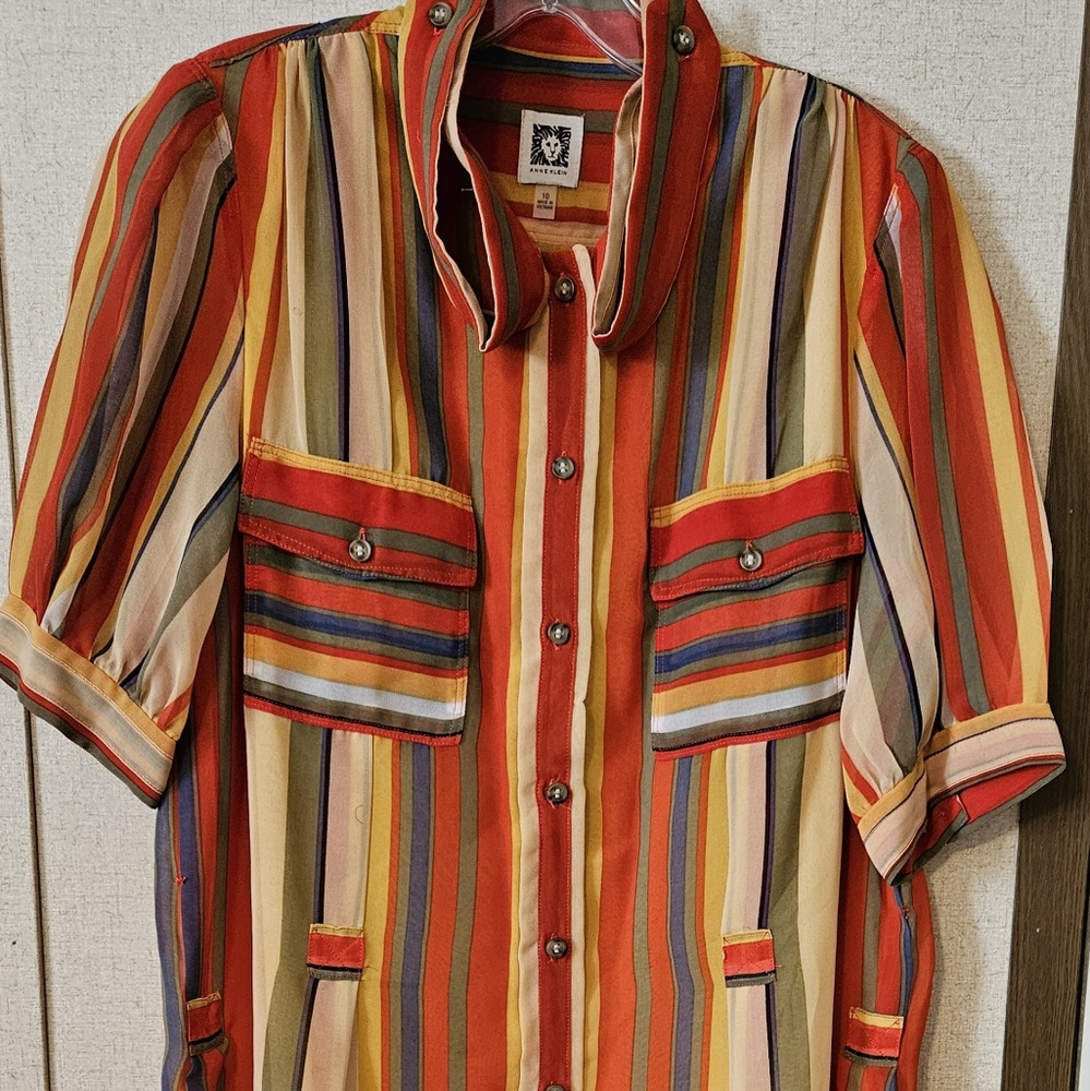 Anne Klein casual dress w/ lining. Size 10. Party or beach!